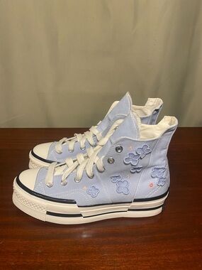 Converse Chuck 70 Plus Hi 3D Flowers Distorted Platform Unisex Shoe W 8.5/M6.5